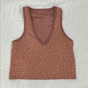 Athleta cheetah print workout tank